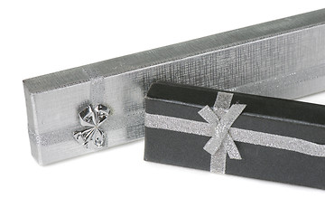 Image showing Two present boxes on white