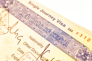 Image showing Kenya visa