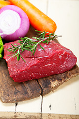 Image showing fresh raw beef cut ready to cook