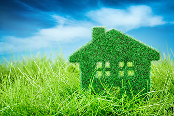 Image showing House on the green grass