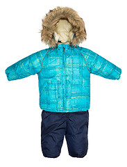 Image showing Childrens snowsuit fall