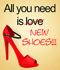 Image showing all you need is new shoes