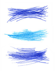 Image showing Abstract color hand drawn design elements