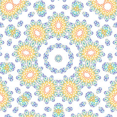 Image showing Abstract color pattern on white