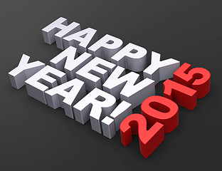 Image showing HAPPY NEW YEAR 2015