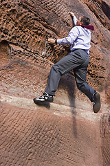 Image showing Climbing the social ladder