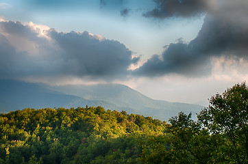 Image showing Blue Ridge Parkway Scenic Mountains Overlook Summer Landscape