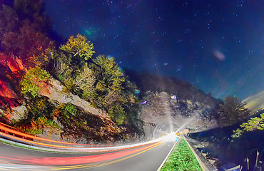 Image showing The Craggy Pinnacle Tunnel, on the Blue Ridge Parkway in North C