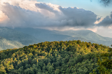 Image showing Blue Ridge Parkway Scenic Mountains Overlook Summer Landscape