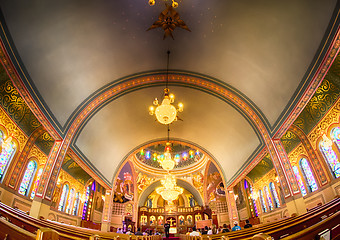 Image showing Charlotte, nc, September 7, 2014 - interior of  Holy Trinity Gre