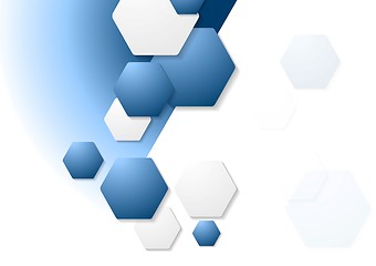 Image showing Abstract geometry corporate background