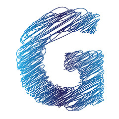 Image showing sketched letter G