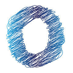 Image showing sketched letter O