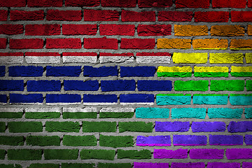Image showing Dark brick wall - LGBT rights - Gambia