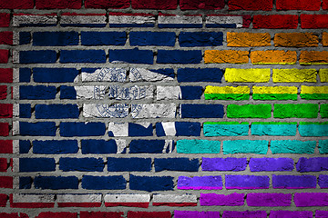 Image showing Dark brick wall - LGBT rights - Wyoming