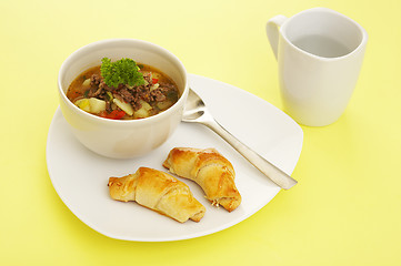 Image showing Lunch soup