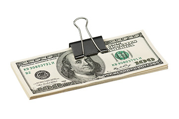 Image showing Dollar with clip