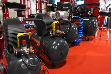 Image showing Air compressor pressure pumps