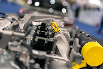 Image showing Detail photo of a car engine