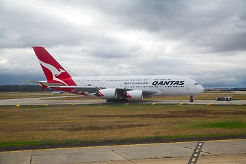 Image showing Plane taxiing
