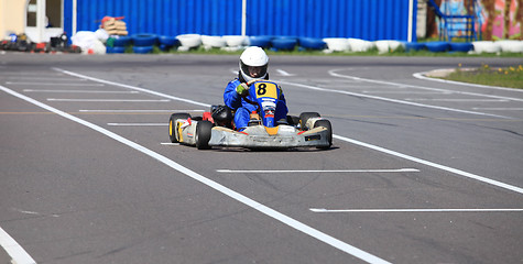 Image showing  racer Go-kart front view