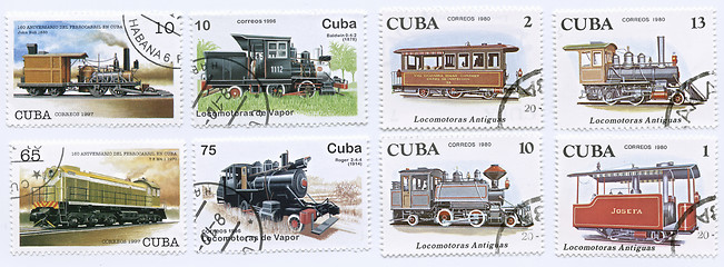 Image showing Train Stamps