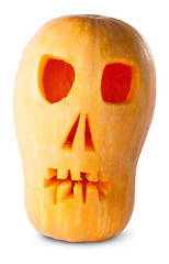 Image showing Skull Pumpkin Halloween Jack O_Lantern