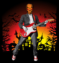 Image showing Punk With The Guitar Hallo