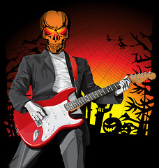 Image showing Punk With The Guitar Hallo