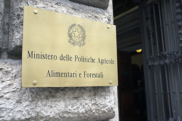 Image showing Italian Ministry of Agricultural, Food and Forestry Policies