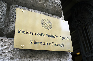 Image showing Italian Ministry of Agricultural, Food and Forestry Policies