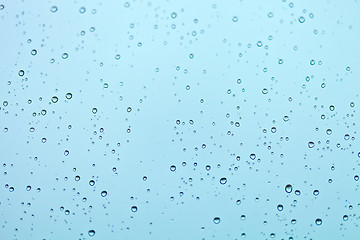 Image showing water drops on the window