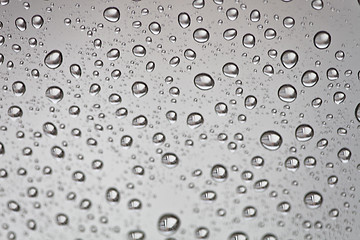 Image showing water drops on the window