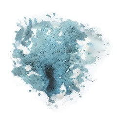 Image showing abstract blue watercolor palette