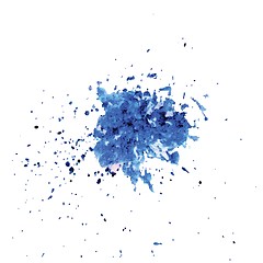 Image showing abstract blue splash