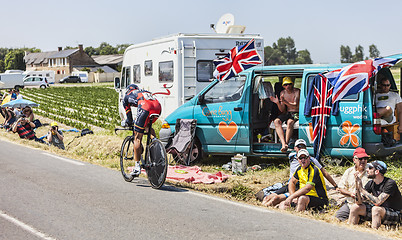 Image showing The Cyclist Philippe Gilbert