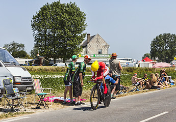 Image showing The Cyclist Christophe Le Mevel