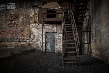 Image showing Abstract detail of rusty stairs