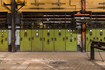 Image showing Electricity distribution hall in metal industry