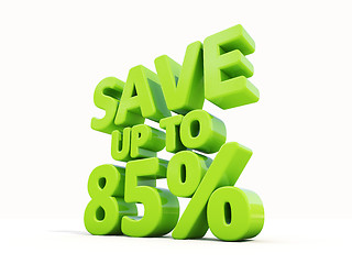 Image showing Save up to 85%