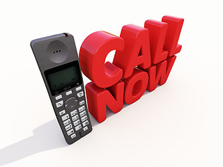 Image showing Call now