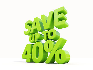 Image showing Save up to 40%