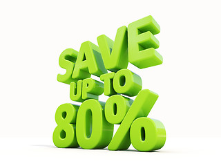 Image showing Save up to 80%