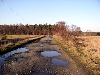 Image showing puddle road