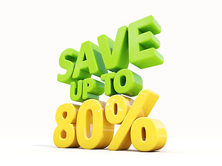 Image showing Save up to 80%