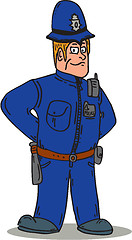 Image showing London Policeman Police Officer Cartoon