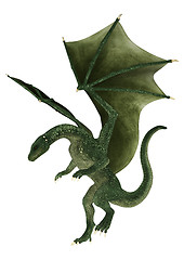 Image showing Landing Fantasy Dragon