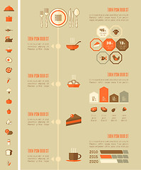 Image showing Food Infographic Template.