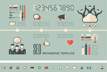 Image showing Social Media Infographic Template.