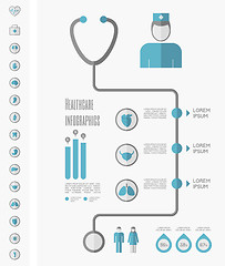 Image showing Medical Infographic Template.